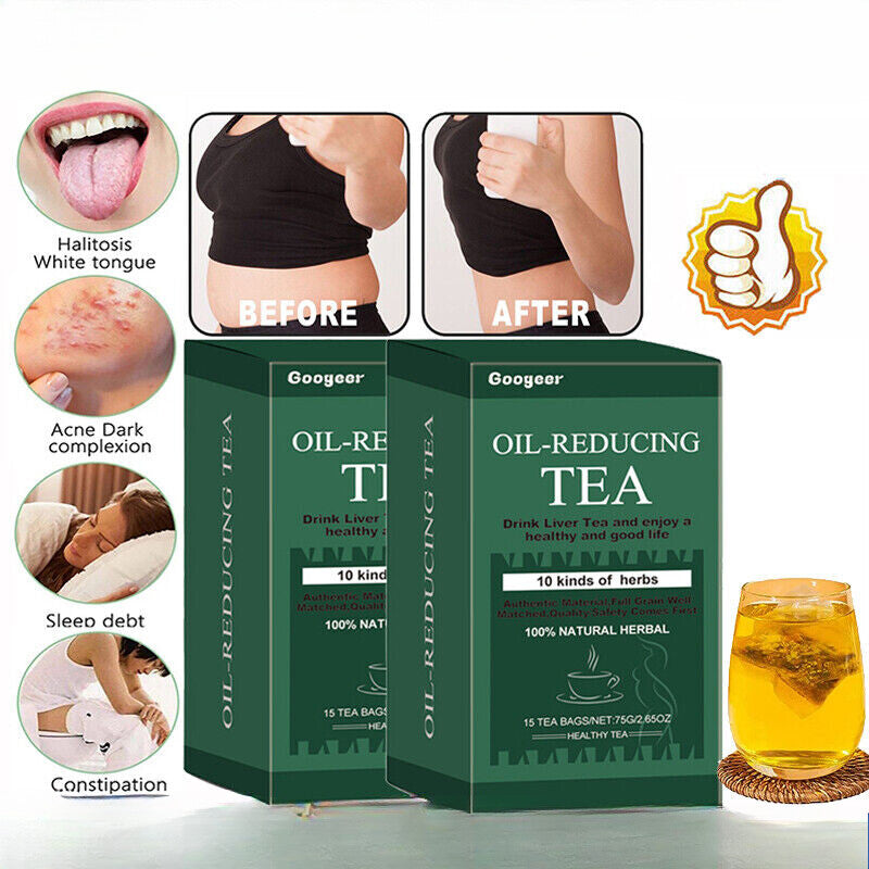 Oil Cleansing Tea for Liver Oil-Reducing Tea-10 Herbal with Excellent Formula Main image