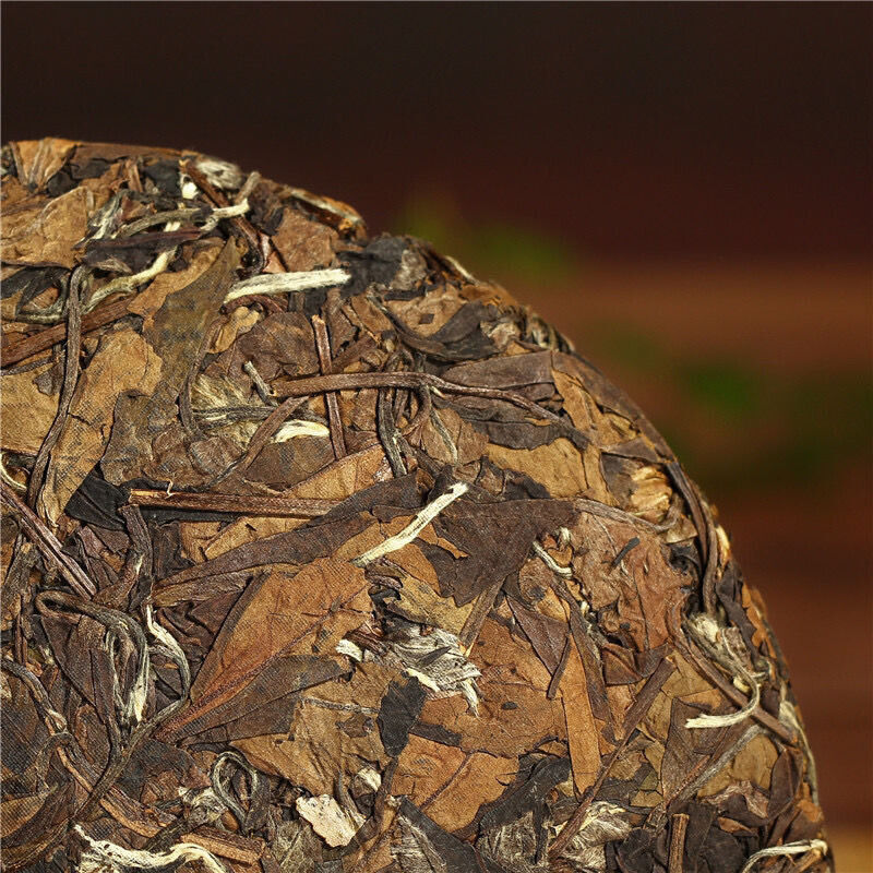 HelloYoung 350g Shou Mei cake Fuding high mountain old white tea aged sun white tea