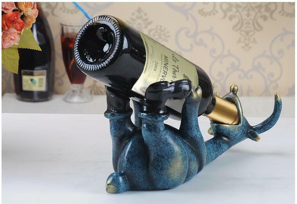 Wine Bottle Shelf Resin Drunk Deer Wine Rack Wine Holder Home Decoration Crafts