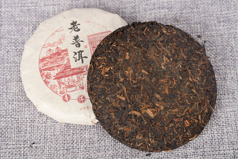 HelloYoung Yunnan Tea  Ripe Puerh Tea 100g Old Puerh Ripe Tea Cake