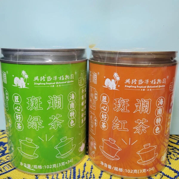 Organic Pure and Natural Infusion Pandana Black Tea & Pandana Green Tea