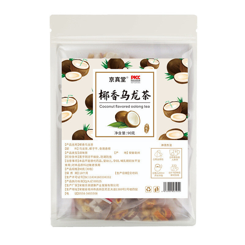 Coconut Oolong Tea with Milk Flavor Fruit Blend Cold Brew Herbal Tea Bags 30Pack