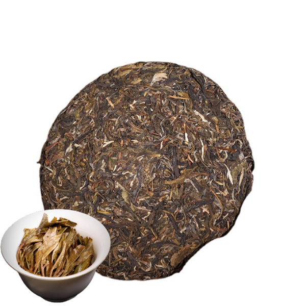 HelloYoung 357g Banzhang Ecological Dragon Seal Eight Eight Green Cake Tea Yunnan Pu'er Tea