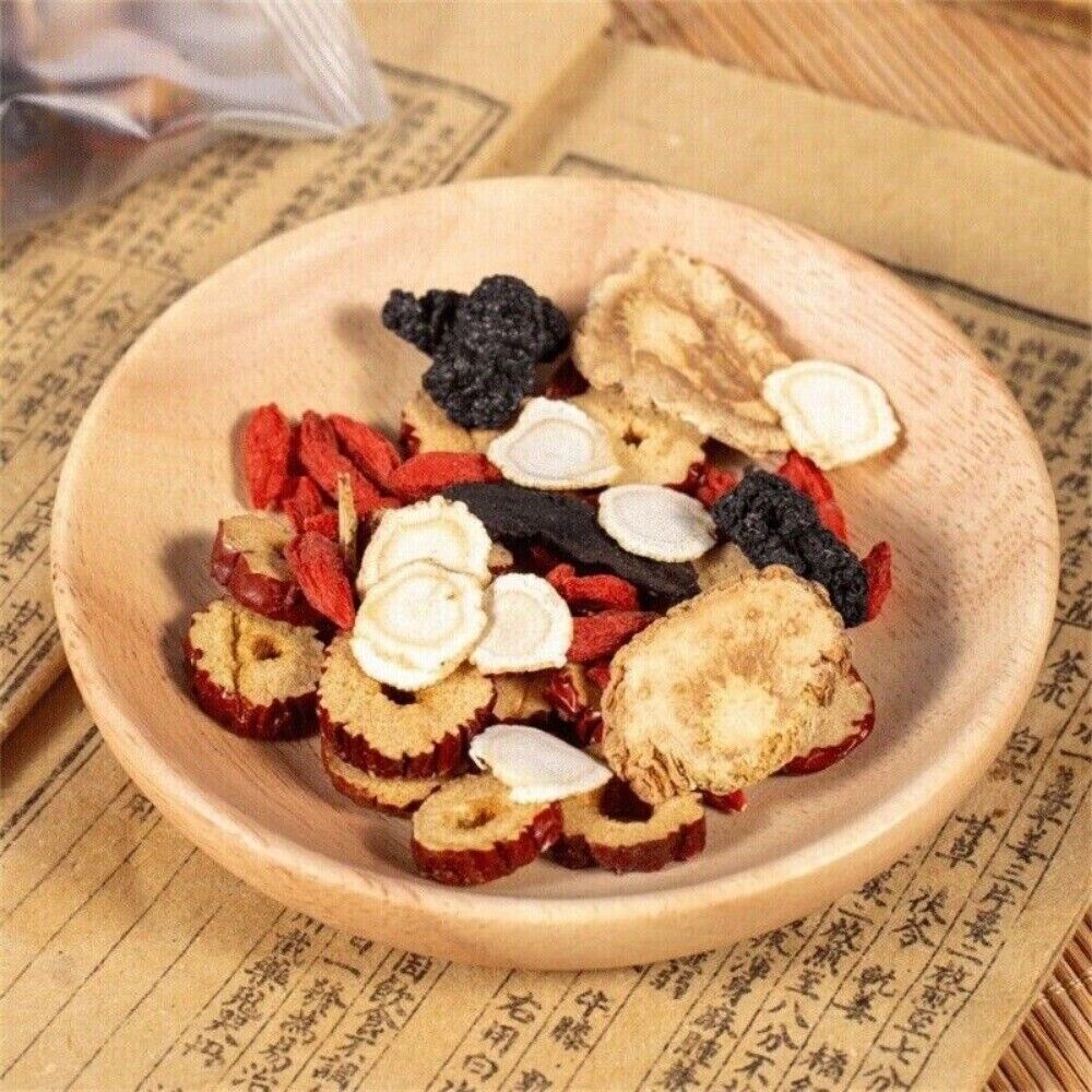 Ginseng Six Treasure Tea Kidney Liver Support with Red Dates Herbal Wellness