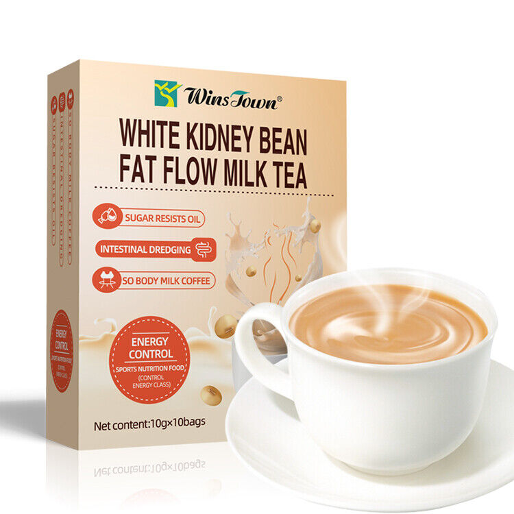 Slimming Tea Weight Loss White Kidney Beanfat Flow Milk Tea 10g*10 bags Main image