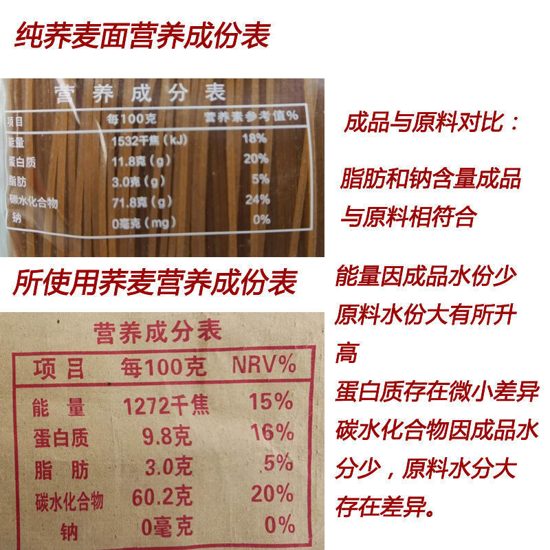 Gluten-free Pure Soda Noodles Baby Noodles Healthy Diet 260g* 5bags