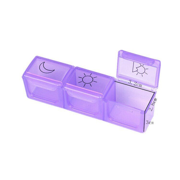 Medicine Cases 1Pc 7 Days 21 Grids Handy Seven Colors Travel Kit Classification