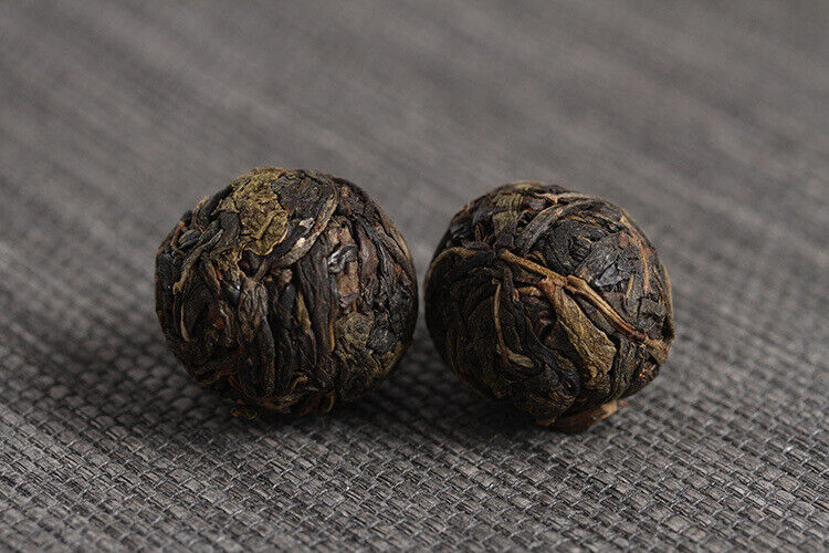 HelloYoung 21pcs Yunnan Pu'er Tea Colorful Dragon Pearl Handmade Dragon Pearl Pu'er Raw Tea