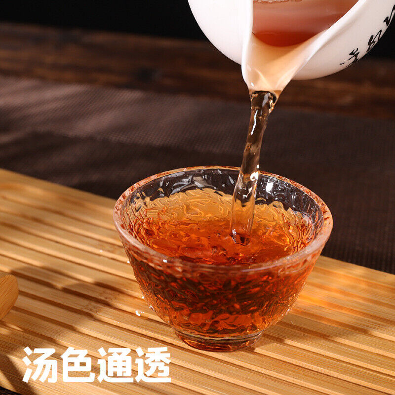 HelloYoung 208g Anhua Black Tea Authentic Hunan Tea Hand-built Aged Tian Fu Brick Tea