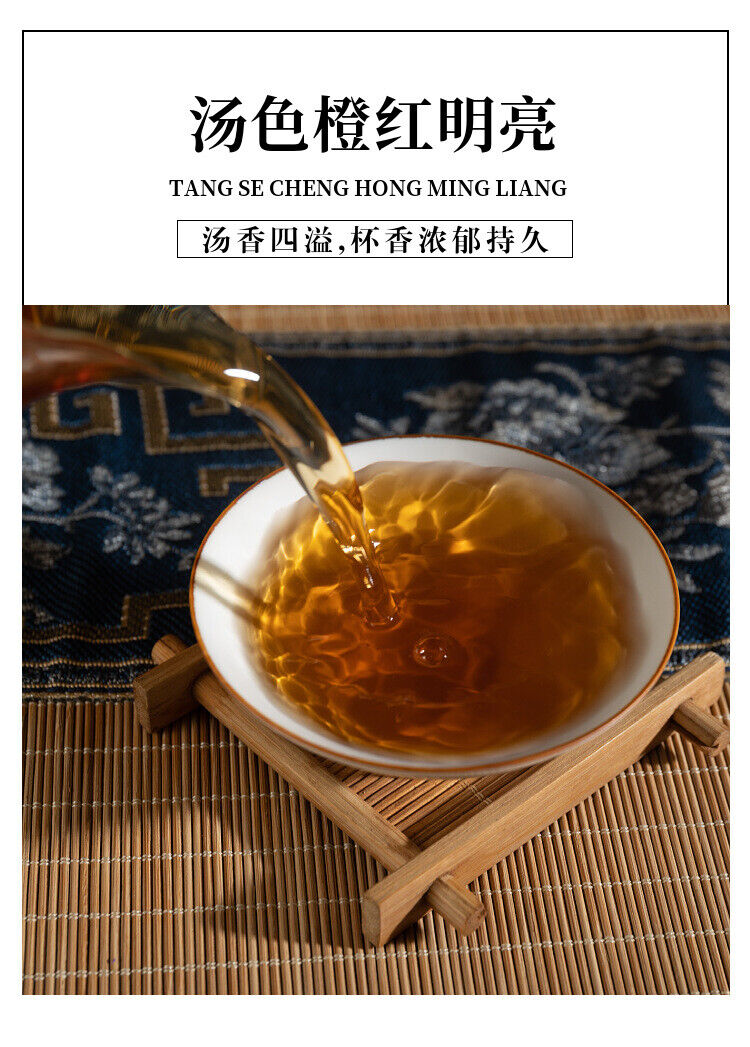 HelloYoung 1kg Hunan Anhua Black Tea Aged Tea Hand-built Fu Brick Golden Flower Black Tea