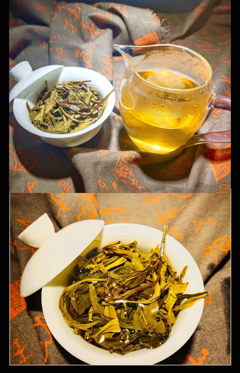 HelloYoung Yunnan Tea Jingmai Early Spring Cow Cake Handmade Puerh Tea Raw Tea 357g