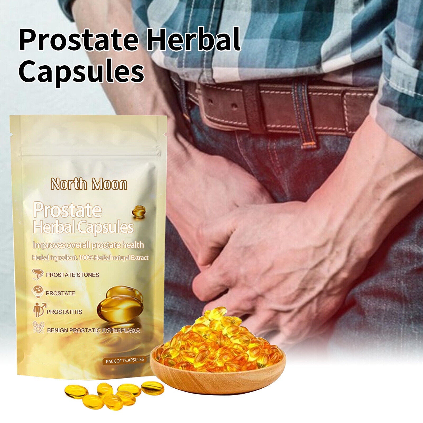 Premium Prostate Herbal Capsules Relieve Men's Discomfort and Nourish Kidney Secondary image