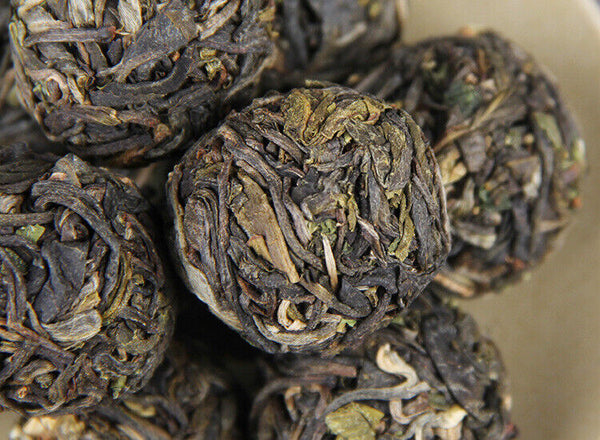 HelloYoung Glutinous Rice Fragrance Pu'er Raw Tea Dragon Pearl 500g Pu'er Tea Tuocha