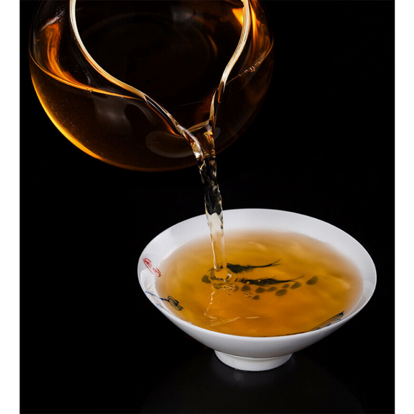 357g/12.59oz Ba JiaoTing Liming 7540 Pu-erh TeaChaCake  Menghai Qi Zi Bing Cha