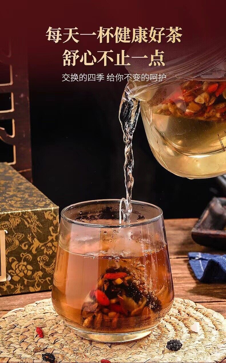 HelloYoung Sour jujube kernels Poria cocos lilies mulberries goji berries yams herbal tea