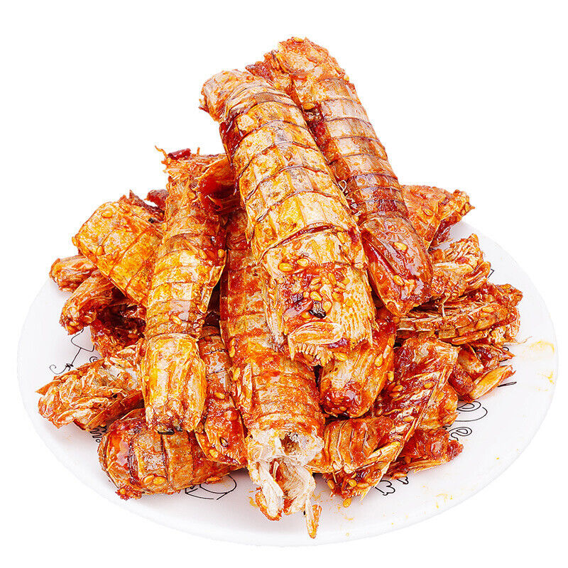 250g Spicy Mantis Shrimp - Ready-to-Eat Pipi Shrimp Snacks, Crispy Seafood