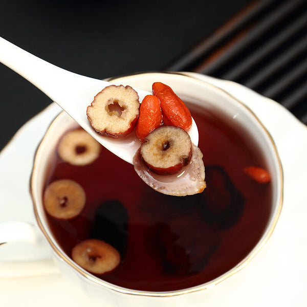 HelloYoung Ginseng Huangjing Wubao Tea Goji Mulberry Red Jujube Health Preserving Tea
