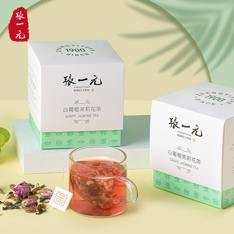 Premium White Grape Jasmine Tea Bags Afternoon Fruit Tea Cold Brew 30g (10 Bags)