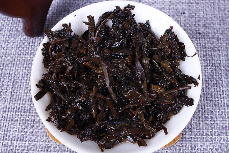 HelloYoung Pu'er Tea Cake Ripe Tea 357g Banzhang Golden Bud Ripe Tea Cake