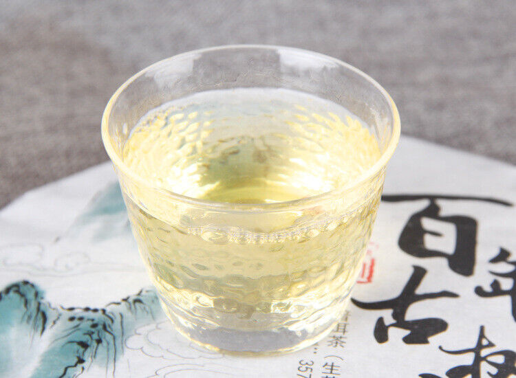 HelloYoung 357g Ancient Tree Puerh Raw Tea Cake Traditional Handmade Puerh Material