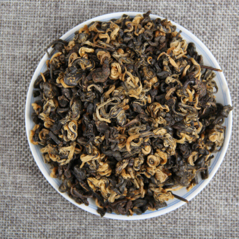 HelloYoung One Bud One Leaf Loose Leaf Tea Yunnan Dianhong Tea Chinese Kungfu Black Tea 80g