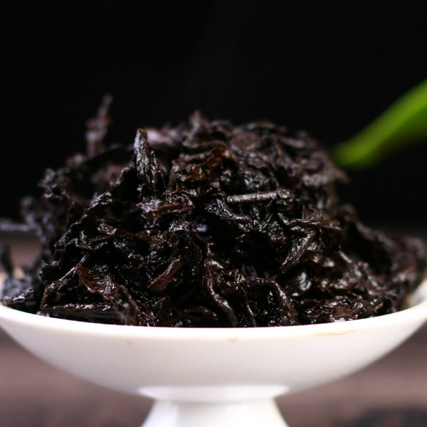 Yunnan Puerh Tea Menghai Ancient Tree Cake Tea Cooked Tea Puerh Aged Tea 357g
