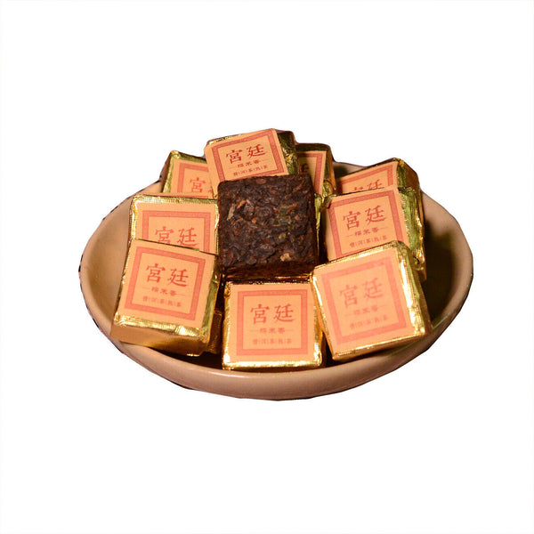 HelloYoung Yunnan Jindian small square brick black tea leaves glutinous fragrance brick tea