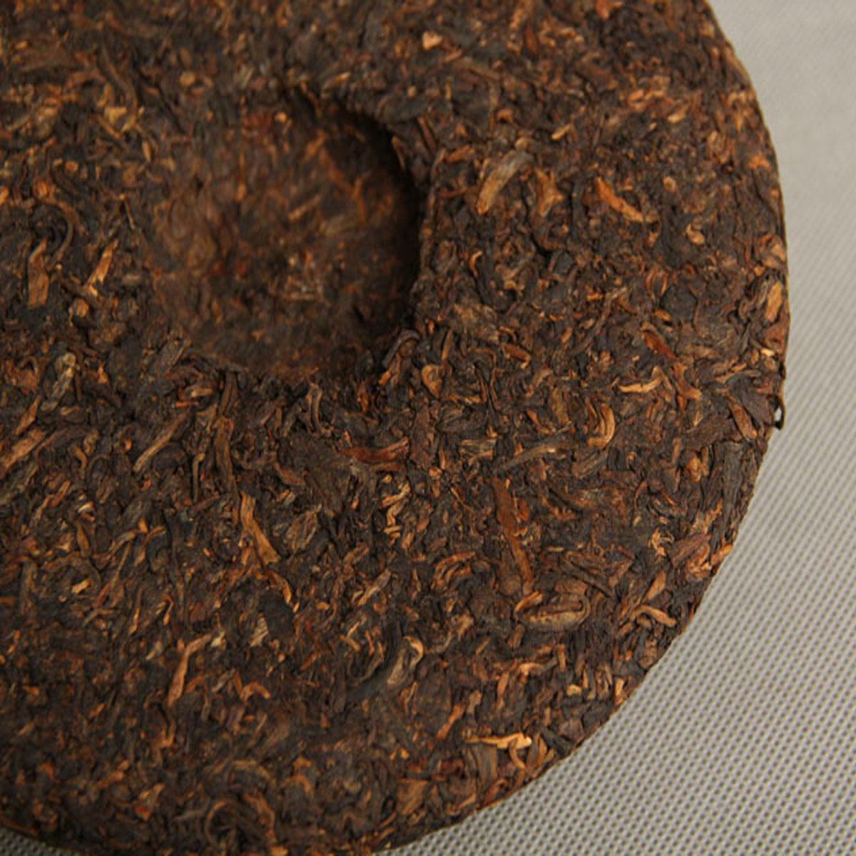 HelloYoung Cooked Puerh Tea Cake Full Fermented Banzhang Golden Bud Ripe Puer Tea  Shu 357g