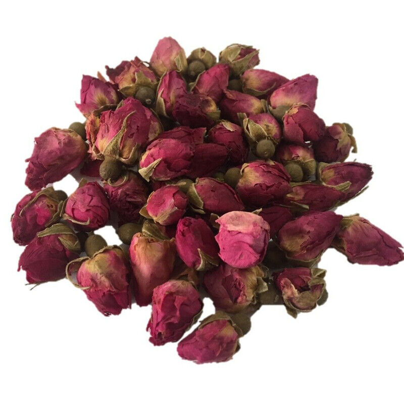 HelloYoung 100% Natural Herbal Health Care Top Premium Dried Red Rose Buds (4 Oz. Bag) Secondary image