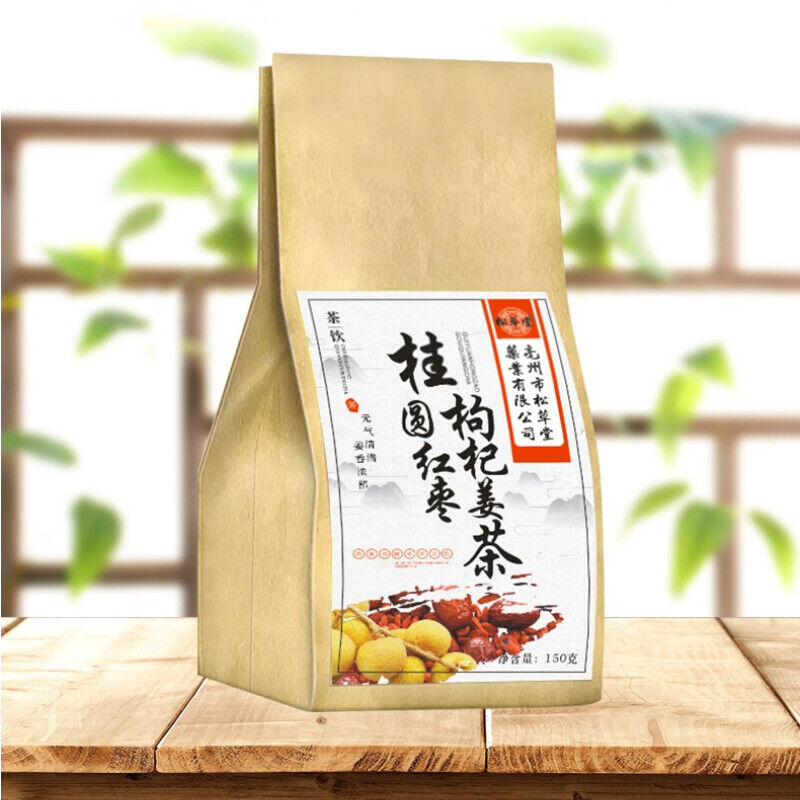 HelloYoung 150g Women's Health Organic Longan Red Date Wolfberry and Ginger Tea Herbal Tea