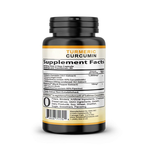 Triple Strength Capsules Turmeric Curcumin with Ginger 120 and Bio pepper 2600mg