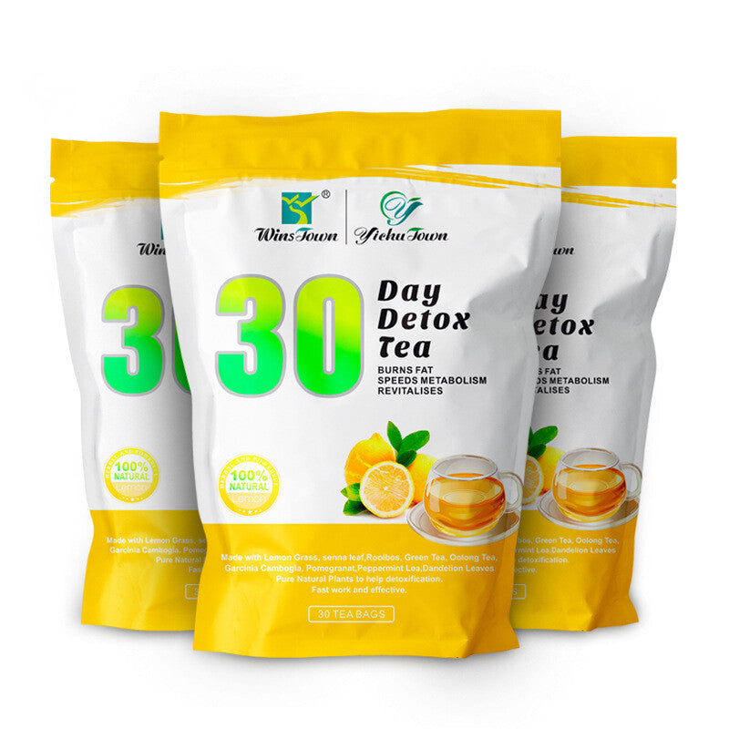 Peach Flavor Detox Fit Slim Tea 30 Days Weight Loss Tea Lemon Flavor