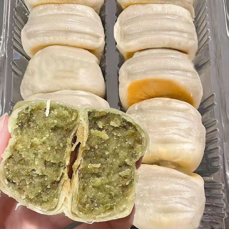 Ice-Fresh Green Bean Cake Traditional Red Bean Pastry Handmade Breakfast Snack Secondary image