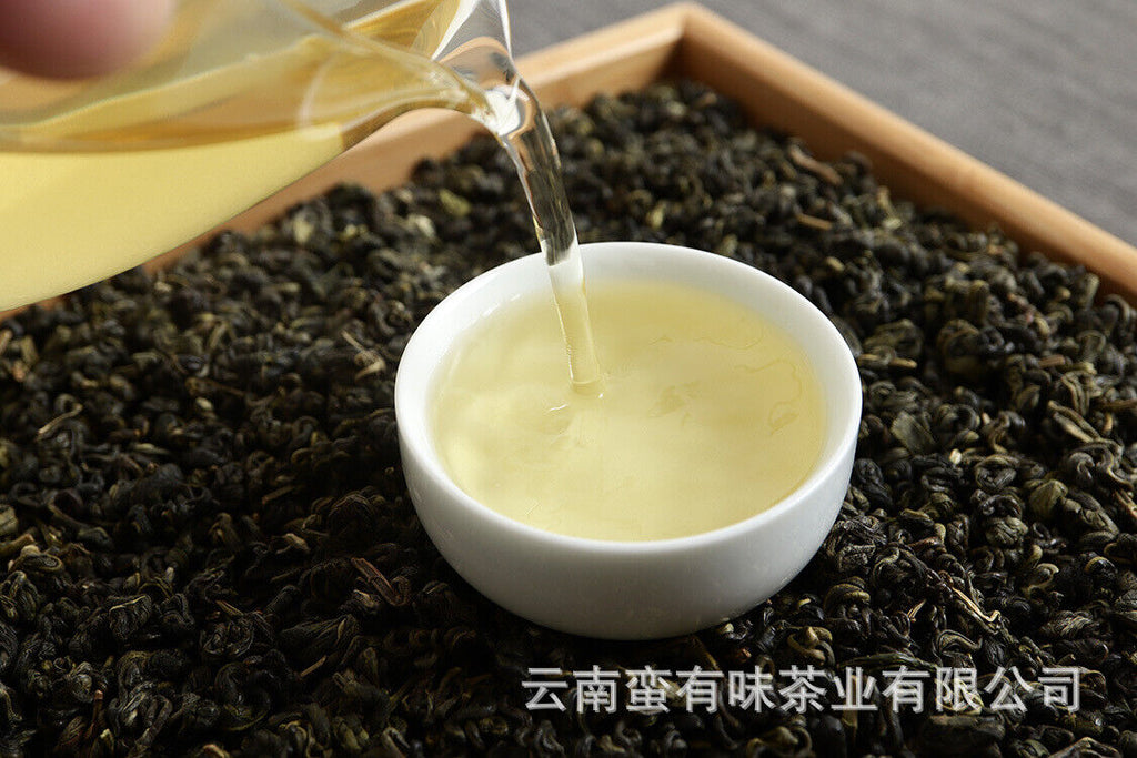 HelloYoung 500g bag Yunnan Yunnan Green Tea Puerh Tea Bi Luo Chun One bud and two leaves