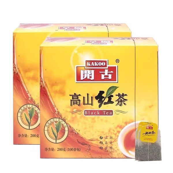 HelloYoung Kai Gu 100pcs Boxed Double Piece Premium Black Tea Yunnan Black Tea Bags 200g