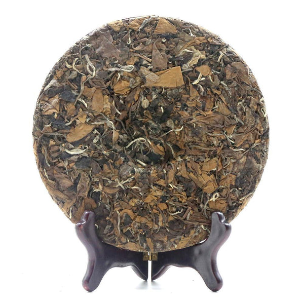 300g FuJian Chinese White Tea Cake ,2017 ShuangHe Old Bai Cha