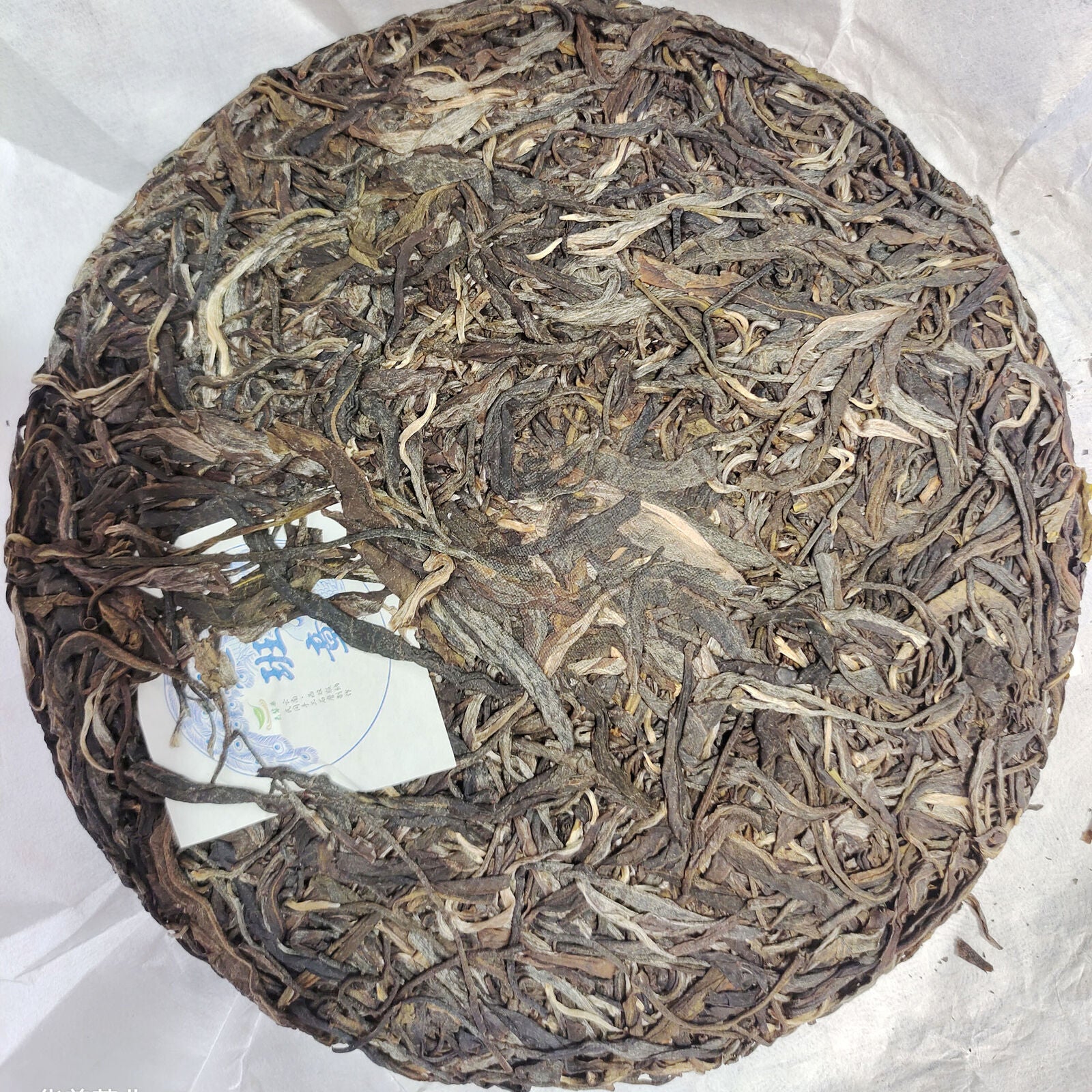 357g  Old Panzhang Old Tree Pu'er Raw Tea Cake Yunnan Pu'er Te Secondary image