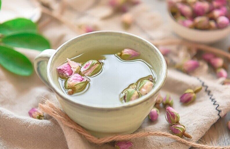 Organic Dried Rose Buds Dried Herbs France Rose Herball Teas Makes A Healthy Tea