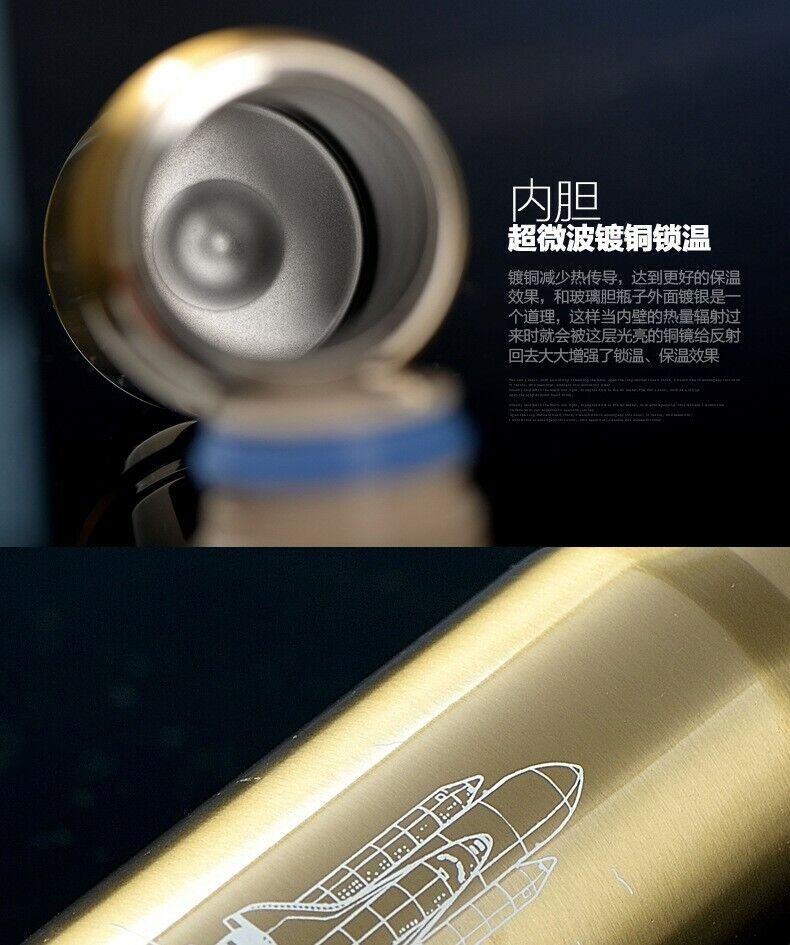 Rocket Bullet Vacuum Insulation Sports Portable Drinkware Stainless Steel Bottle