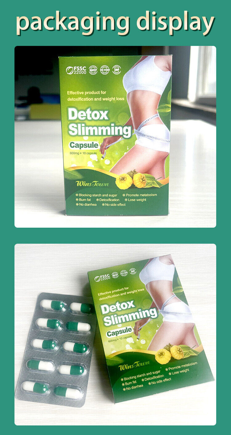 Natural Detox Slimming Capsules for Enhanced Metabolism 500mg*10capsules
