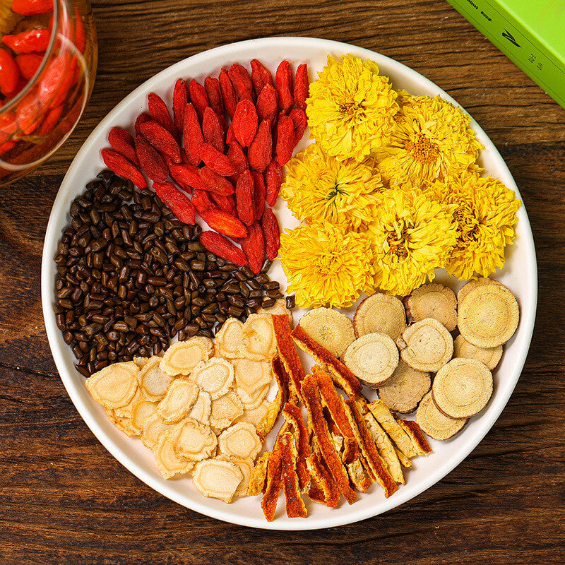Ginseng, Chrysanthemum, Goji Berry Tea, Cassia Seed Tea, Honeysuckle Tea 120g Secondary image