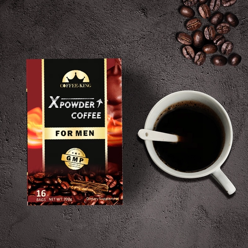 Man X-power Coffee Custom Maca Organic Herbal Instant Black Coffee 200g