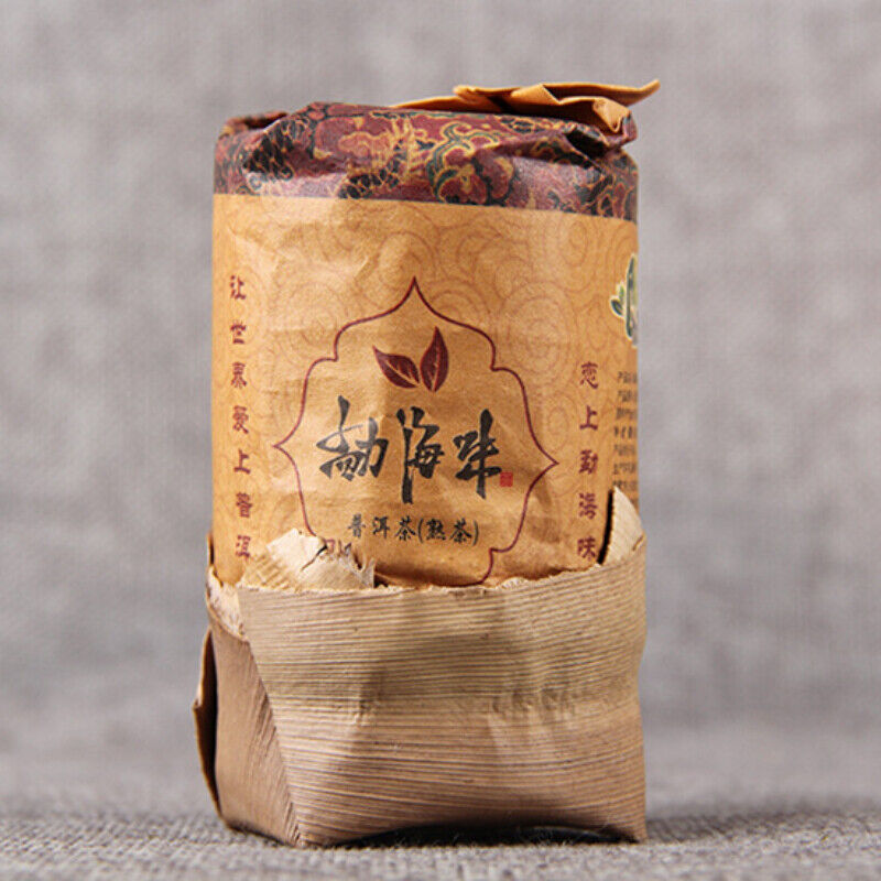 HelloYoung 200g Pu'er small tea column tea cake Ripe Tea Fermented craft tea Health Care