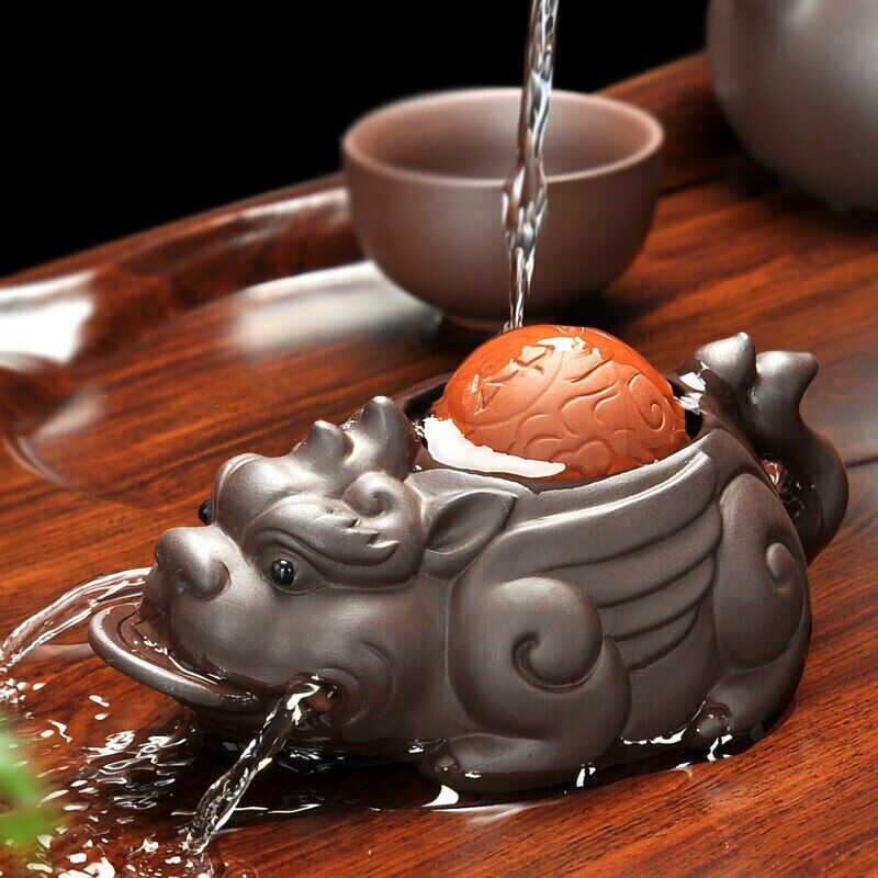 Tea Pet Yixing Brave Lucky Toad Boutique Tea Accessories Chinese Tea Pet