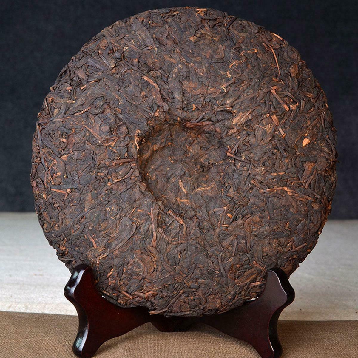 HelloYoung Ripe Pu-erh Tea Menghai Chinese fermented Old Yunnan Puer Tea Cake Organic 357g