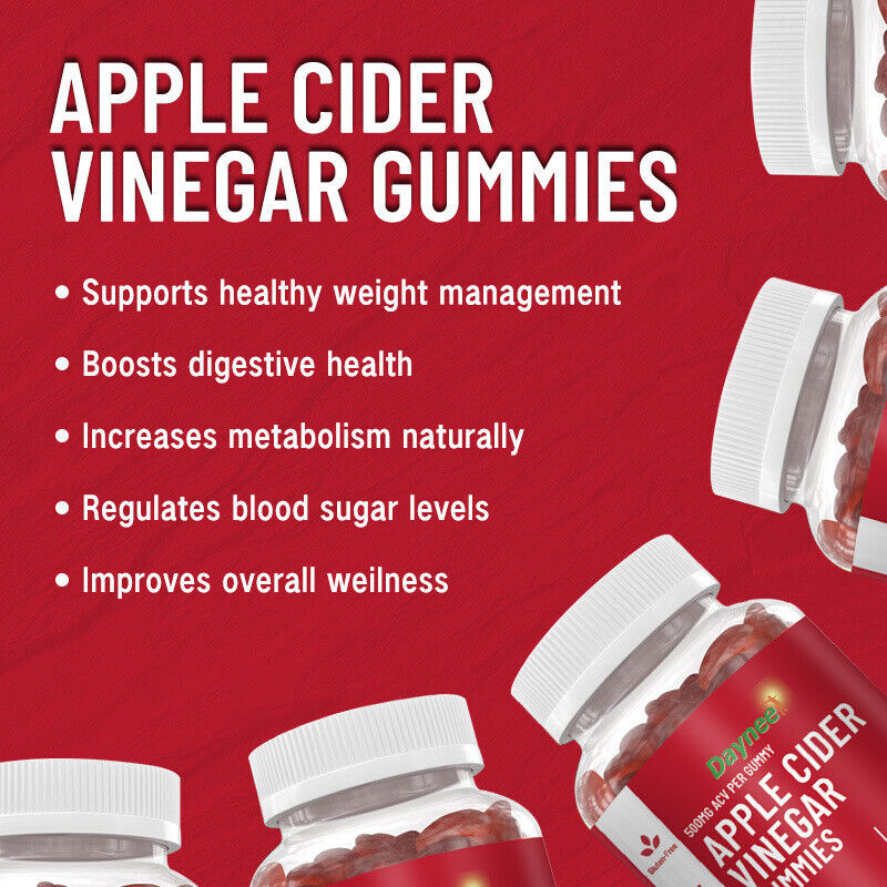 Vitamin B12 Apple Cider Vinegar Gummies Detox Boost 60 Vegan Capsules Secondary image