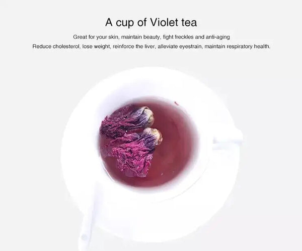 Violet Tea Flower Herbal Tea Elegant Dried Violet Flower Tea for Beauty
