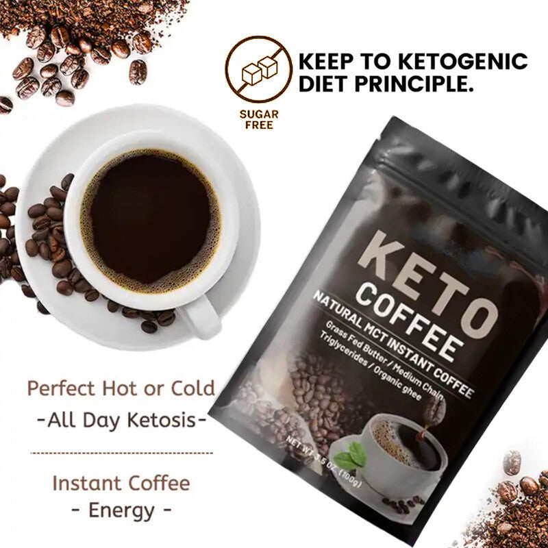 100g Fitness Instant Solid Drink Ketogenic Black Coffee