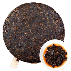 Bio Reife Pu-erh Tee Handgemachte Menghai Gekochte Schwarzer Tee Kuchen 357g