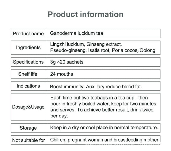 Export Ganoderma Lucidum Tea To Reduce High Blood Lipids